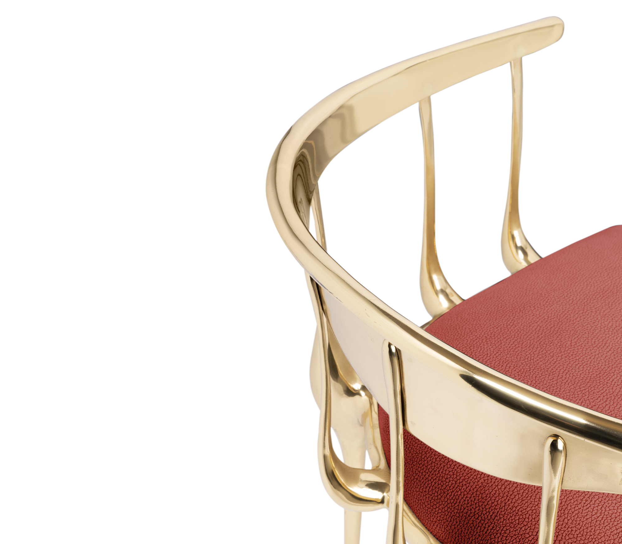 Chaise de luxe bordeaux