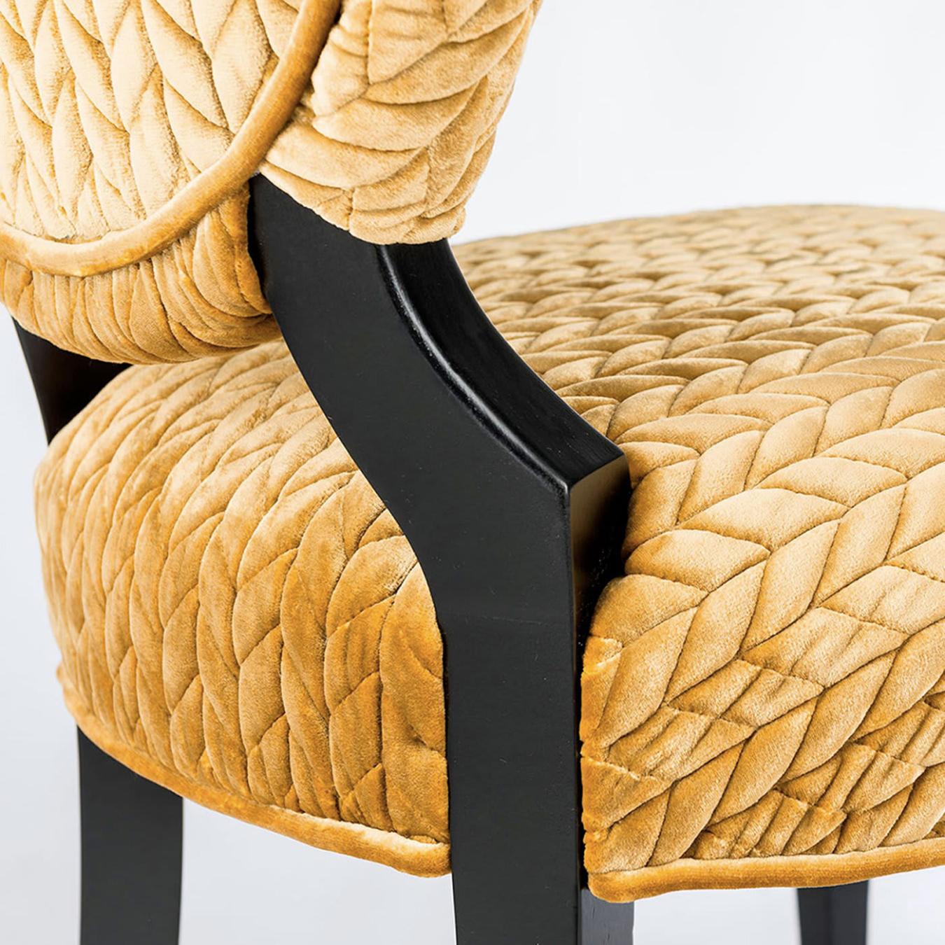 Chaise de salle à manger en velours Sophia