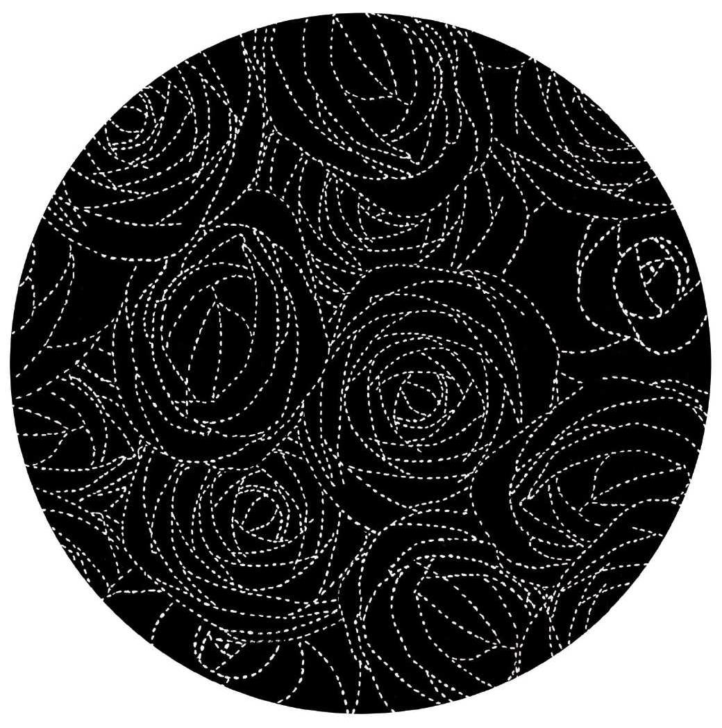 Tapis rond tissé main Rotor