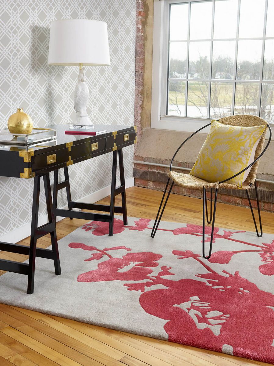 Tapis Floral coquelicot | Taille: 120 × 180 cm