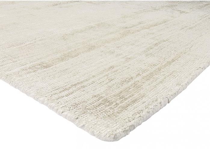Effen/crème Indiaas handgeweven tapijt | Maat: 140 × 200 cm