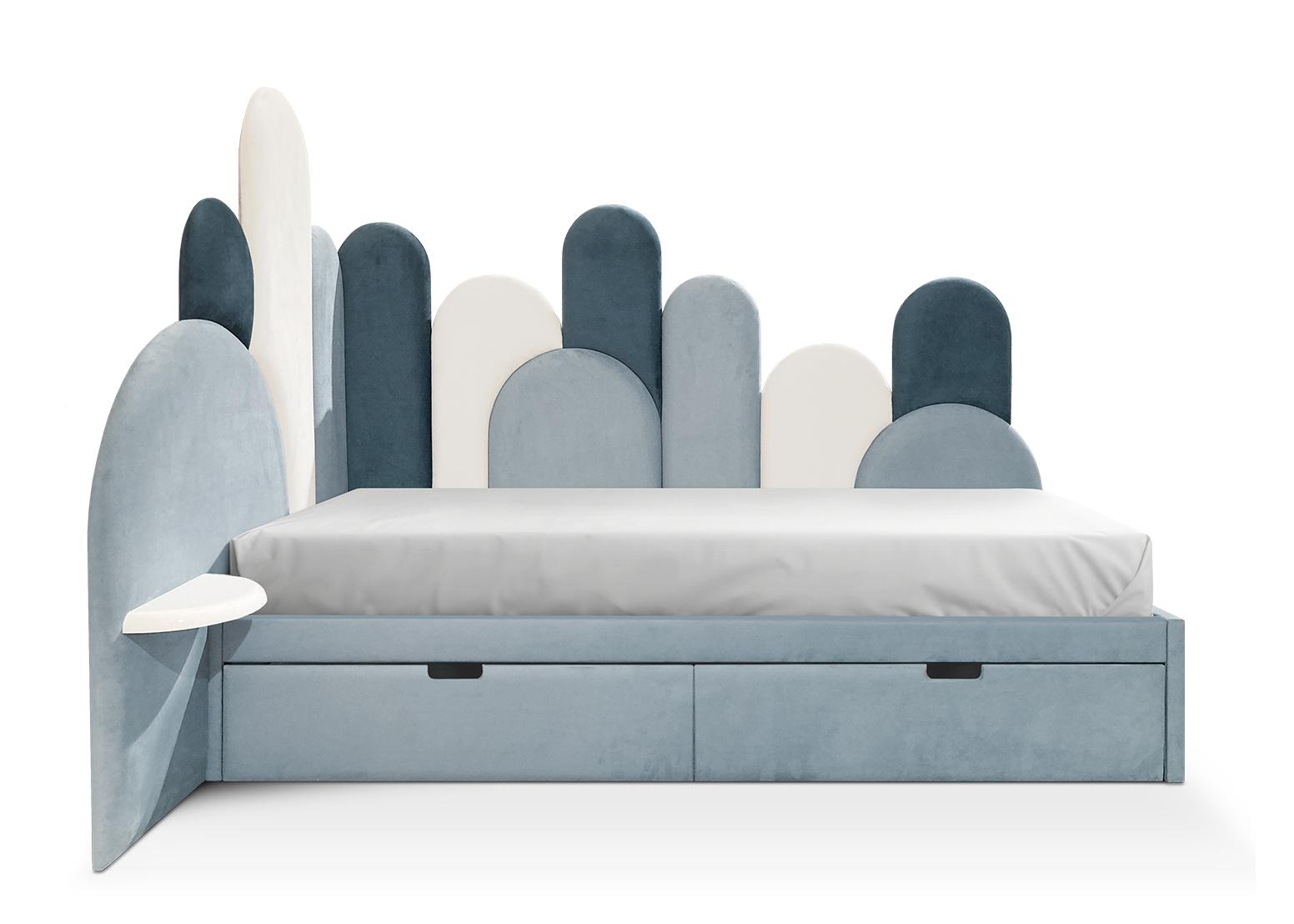 Gezellige haven hoek bed | Configuratie: 1 lade | Matrasmaat: 90 × 190 cm