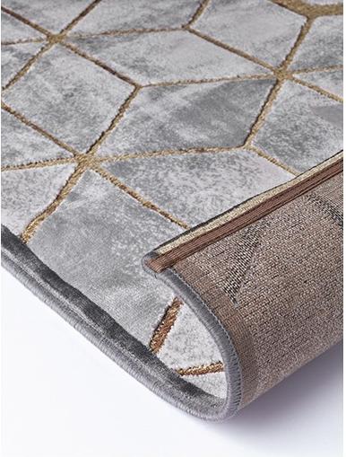 Tapis Gabriel géométrique gris | Taille: 195 × 280 cm