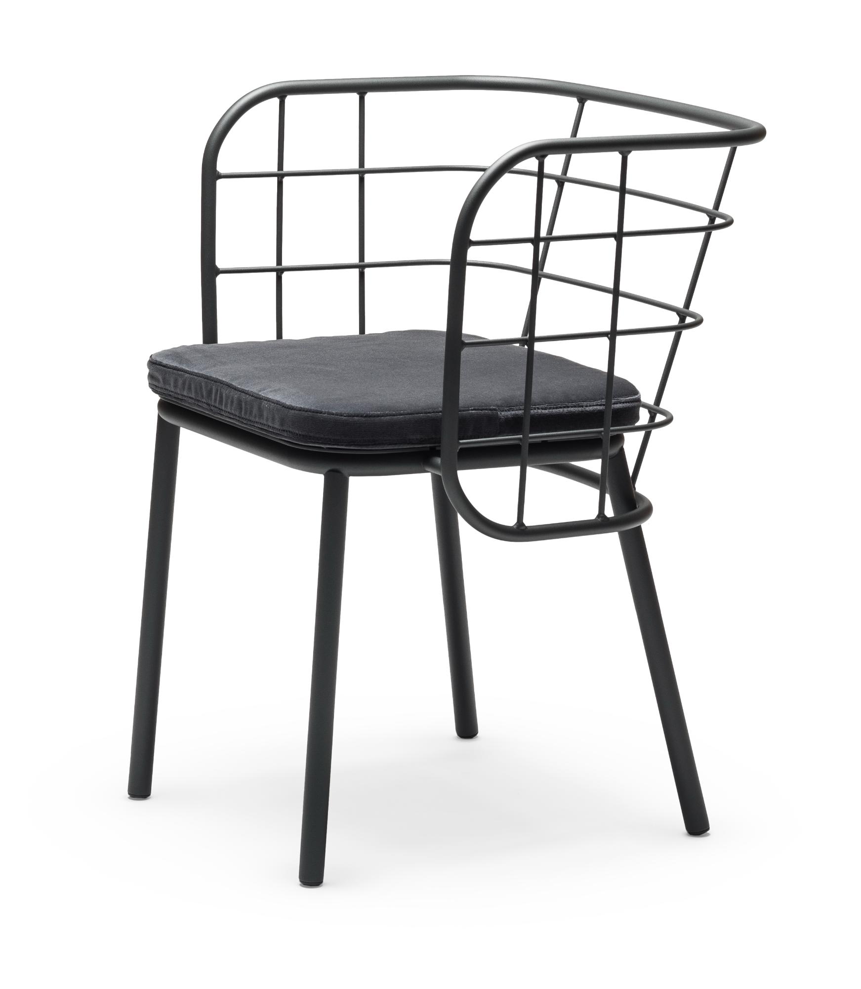 Jujube zwarte tuinstoel