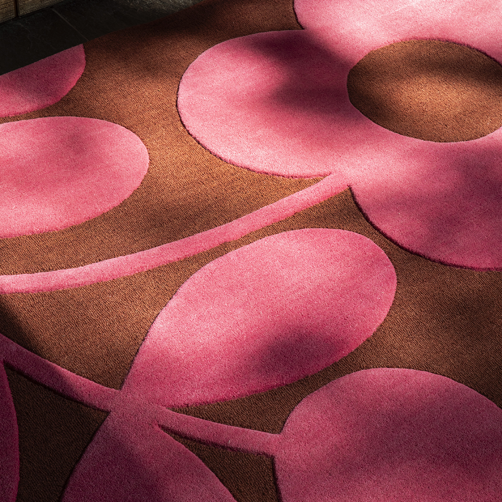 Tapis en laine designer Sprig Stem paprika
