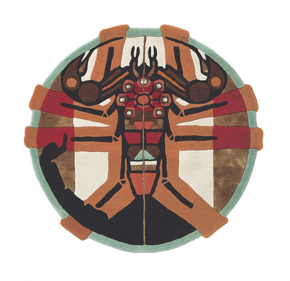 Tapis rond Zodiac Scorpion | Taille: Ø 100 cm
