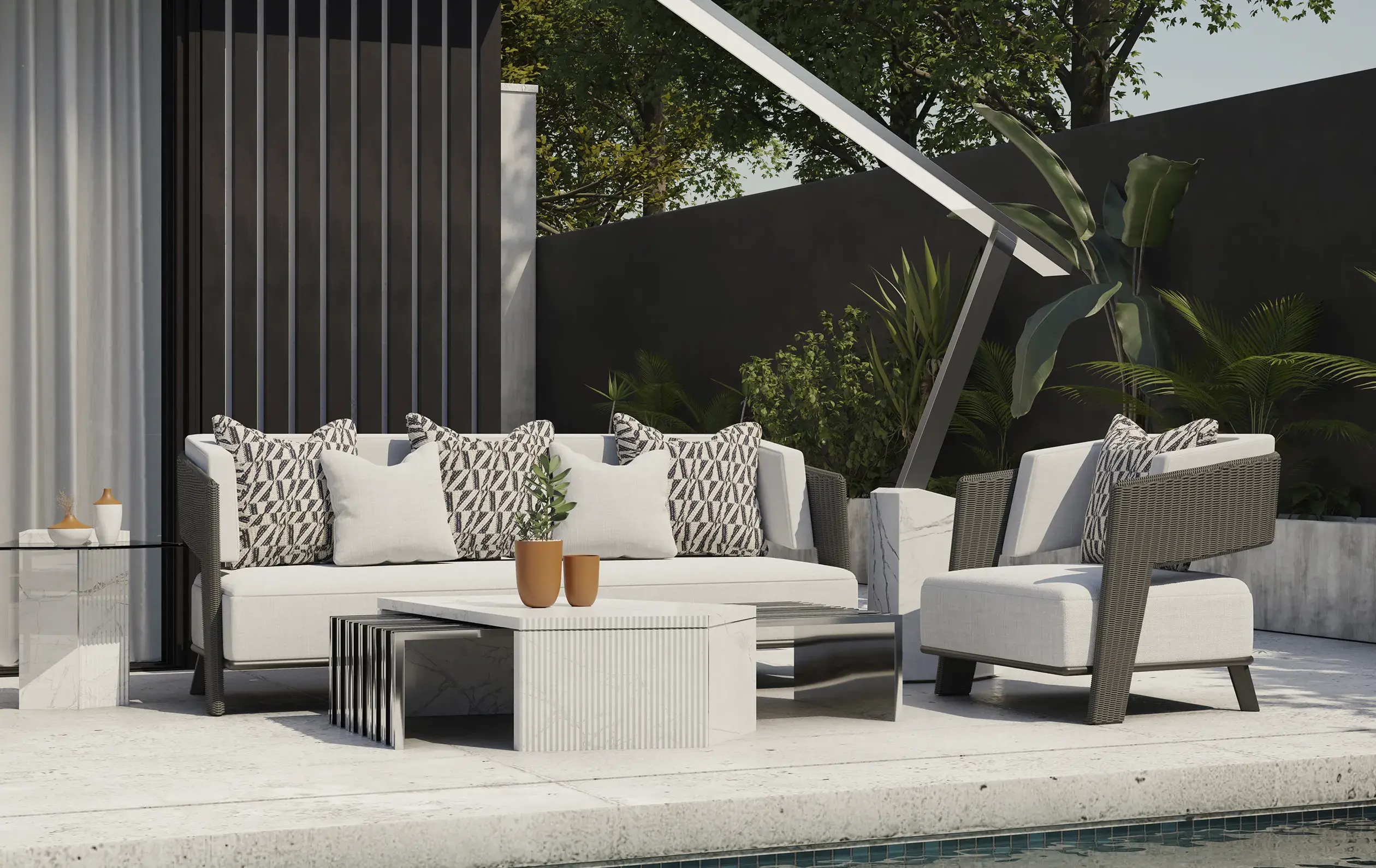Table basse de jardin Monarch