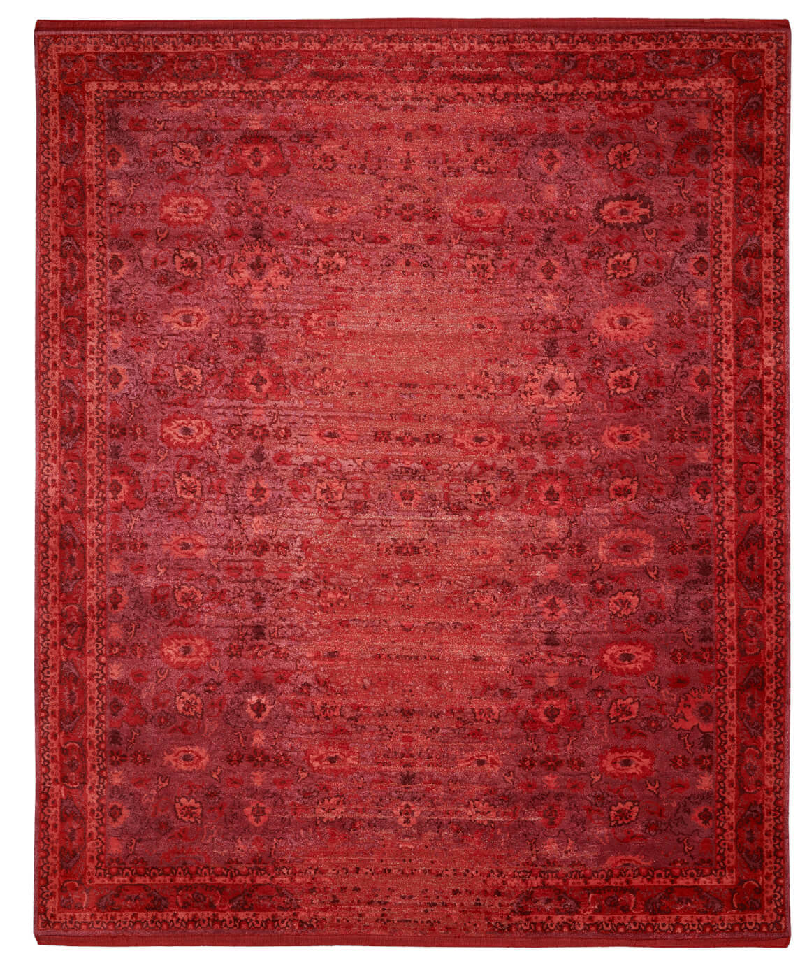 Tapis Bidjar Stomped Reverse rouge