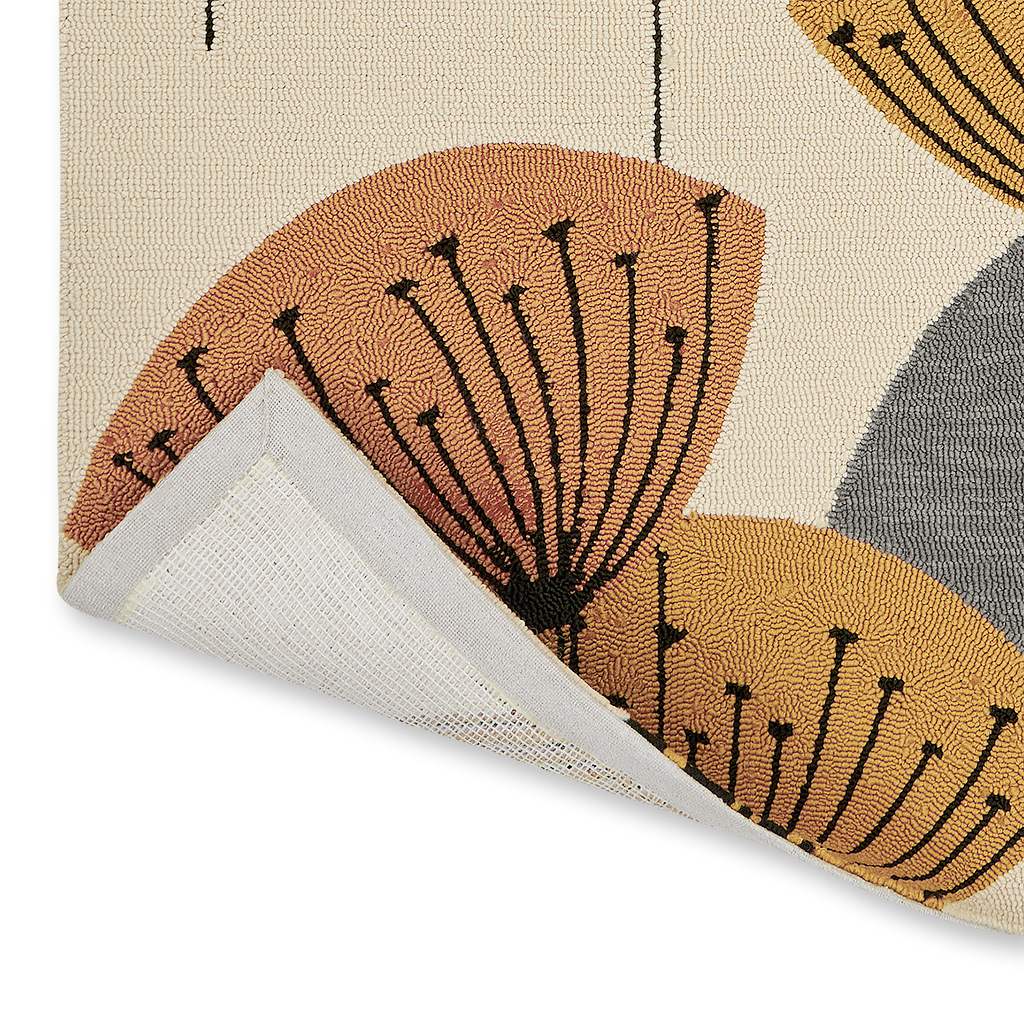 Tapis d’extérieur Dand. Clocks Och/Sil | Taille: 140 × 200 cm