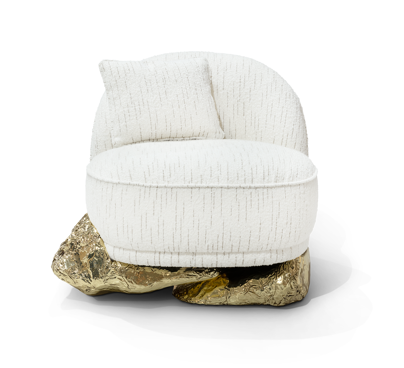 Fauteuil blanc Angora