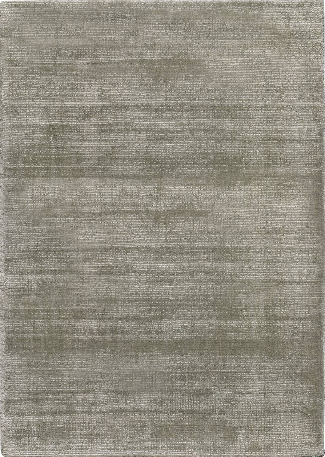 Tapis uni beige vert tissé main | Taille: 140 × 200 cm