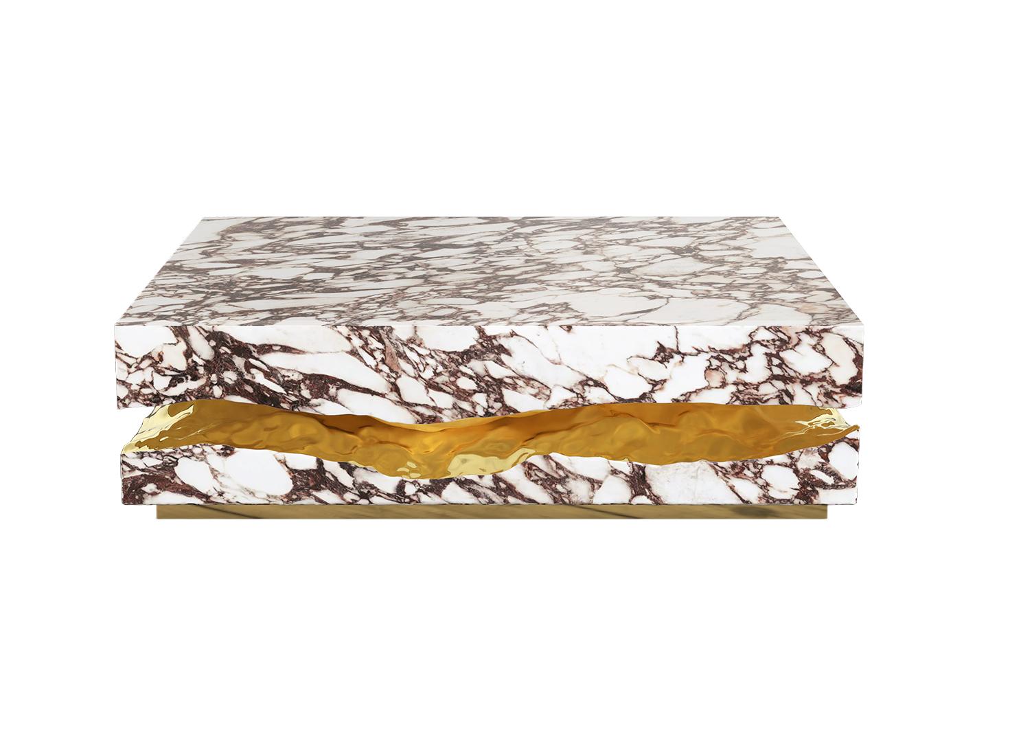 Boulder Calacatta Violla marmeren tafel