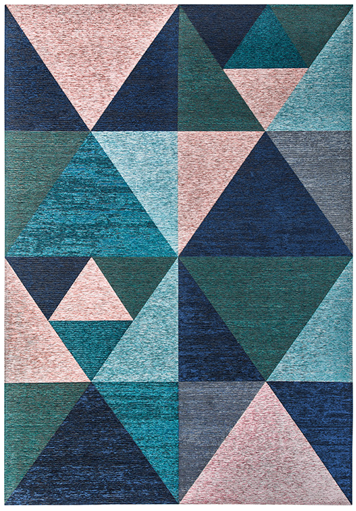 Deco geometrisch multi tapijt | Maat: 195 × 280 cm