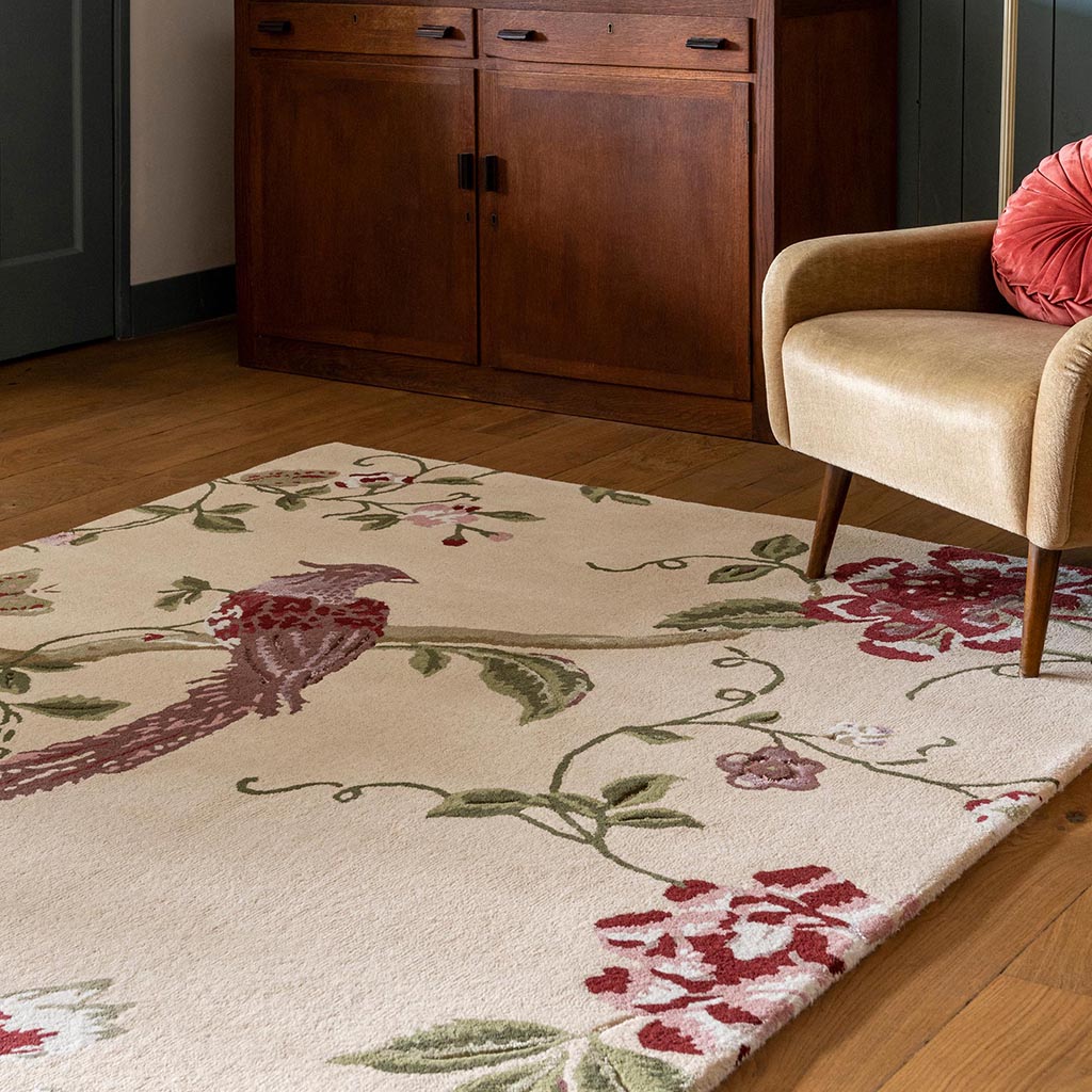 Summer Palace cranberry/druif vloerkleed | Maat: 140 × 200 cm