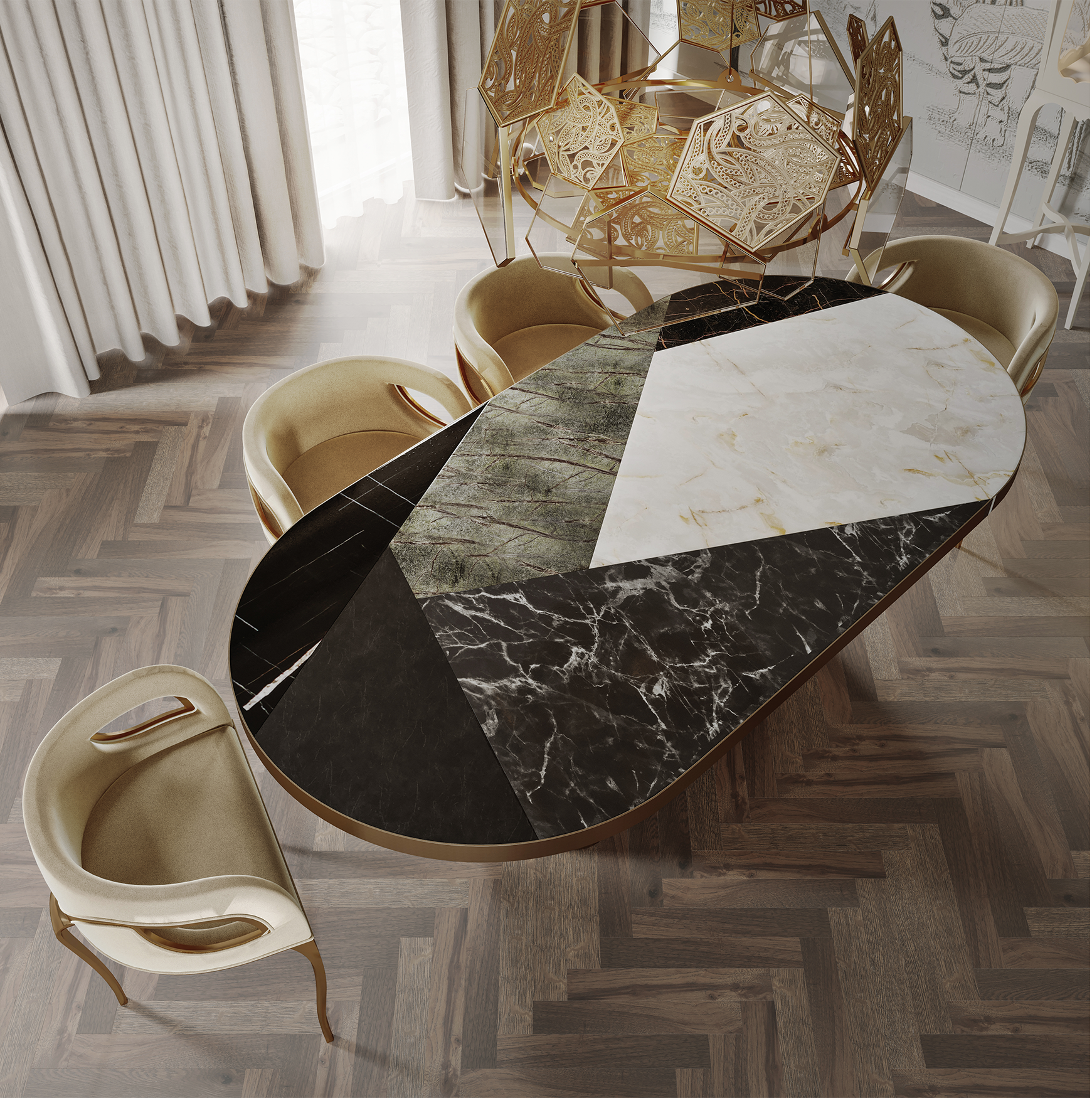 Chandra luxe accentstoel
