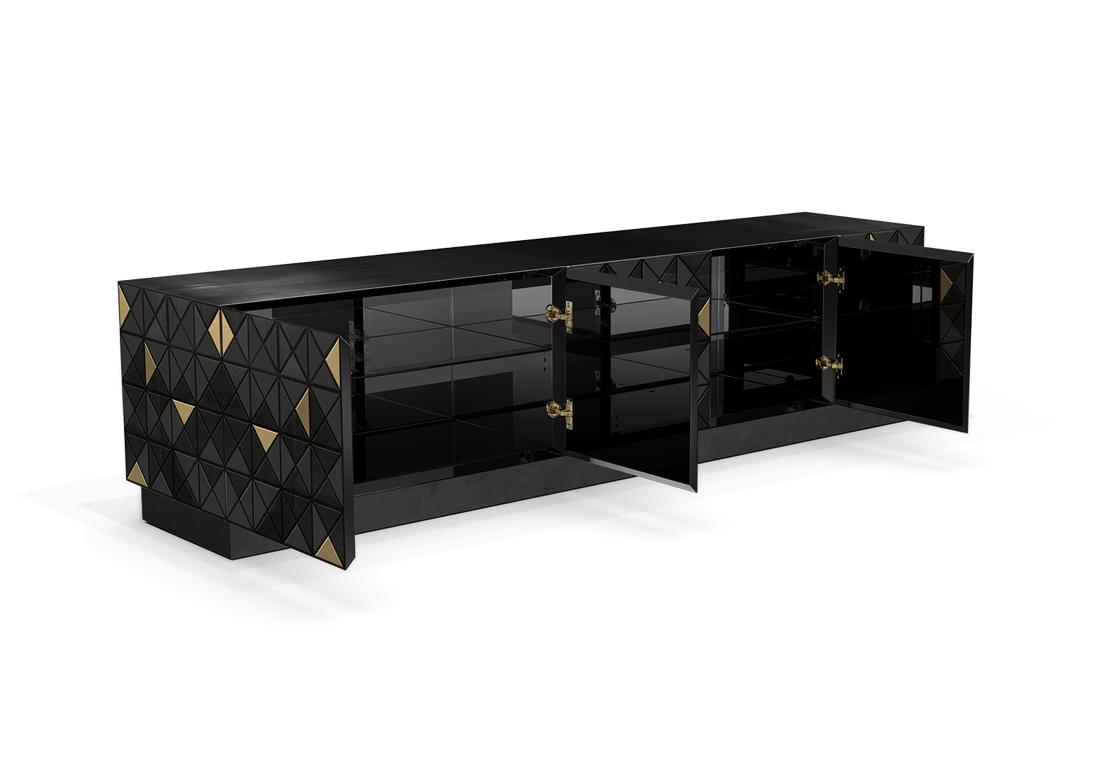 Mosaic zwart tv-kast