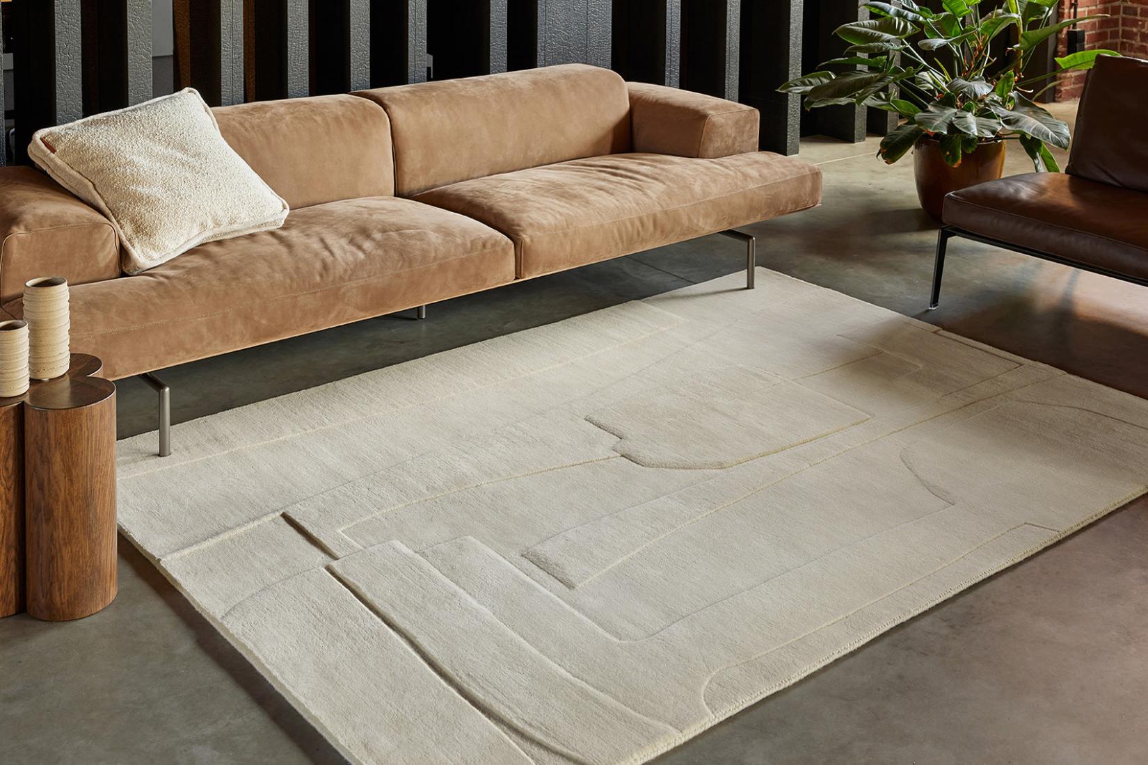Bref ecru wollen vloerkleed | Maat: 200 × 300 cm