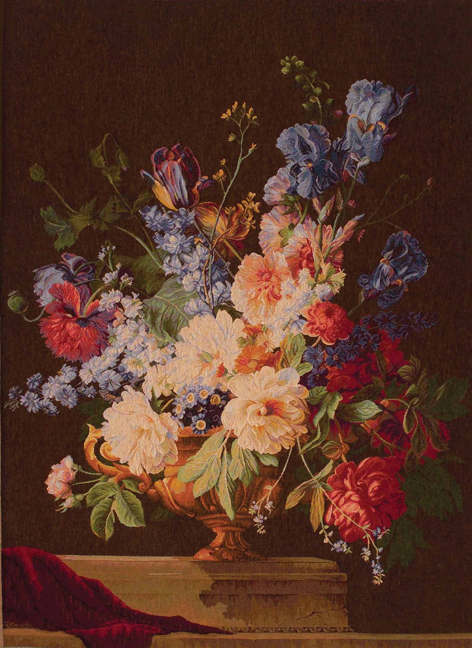 Iris boeket wandtapijt