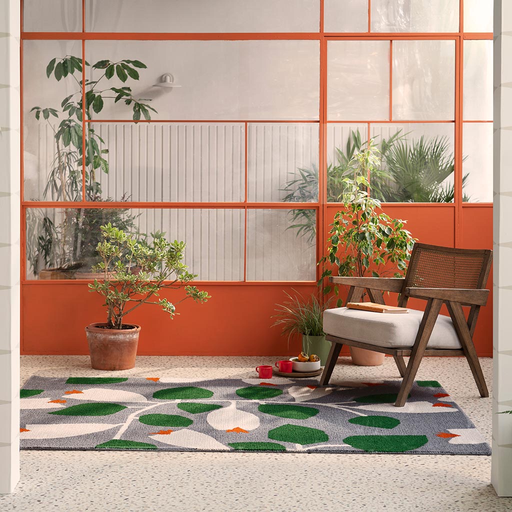 Tapis d’extérieur Rosehip bleu | Taille: 250 × 350 cm