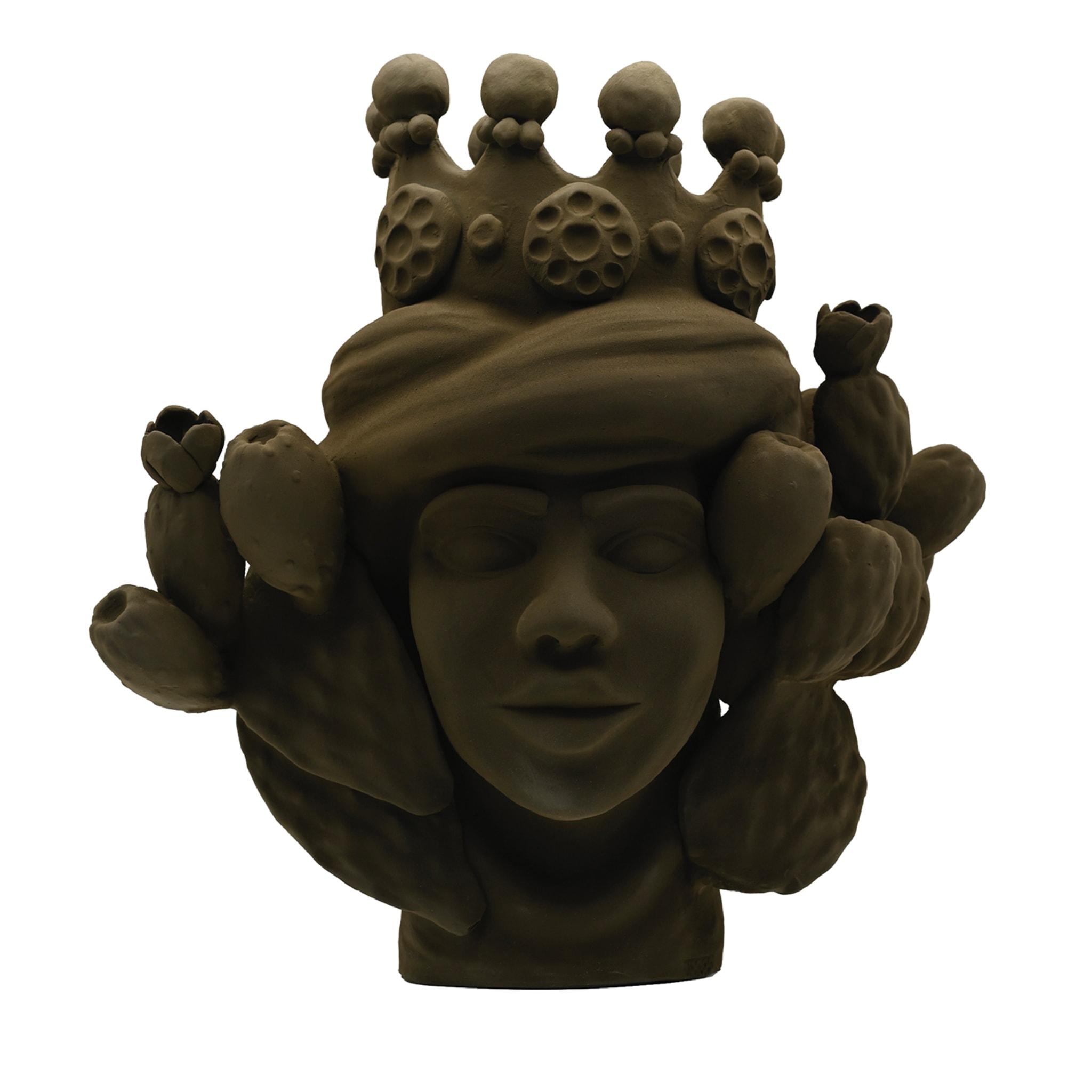 Sculpture brune Moorkop