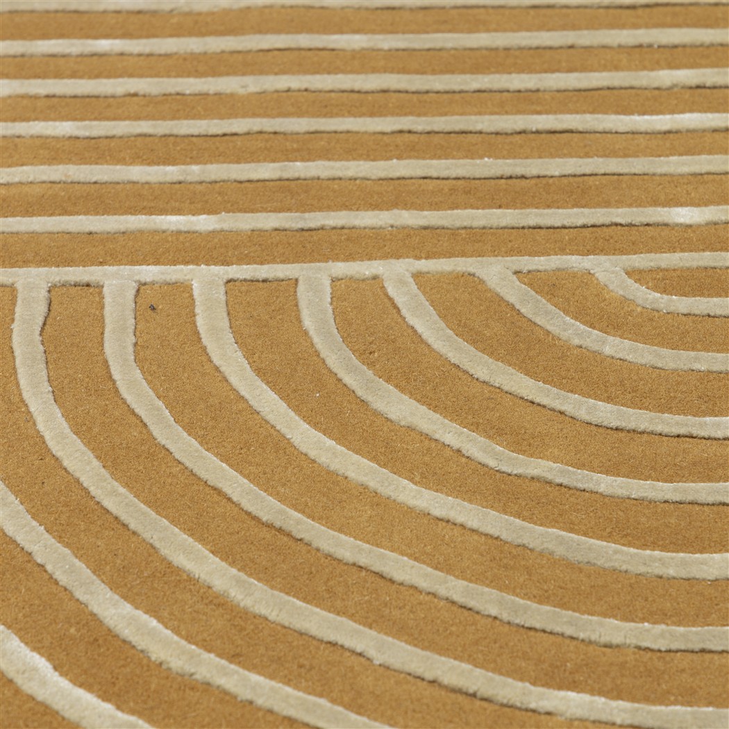 Stripes Gold vloerkleed