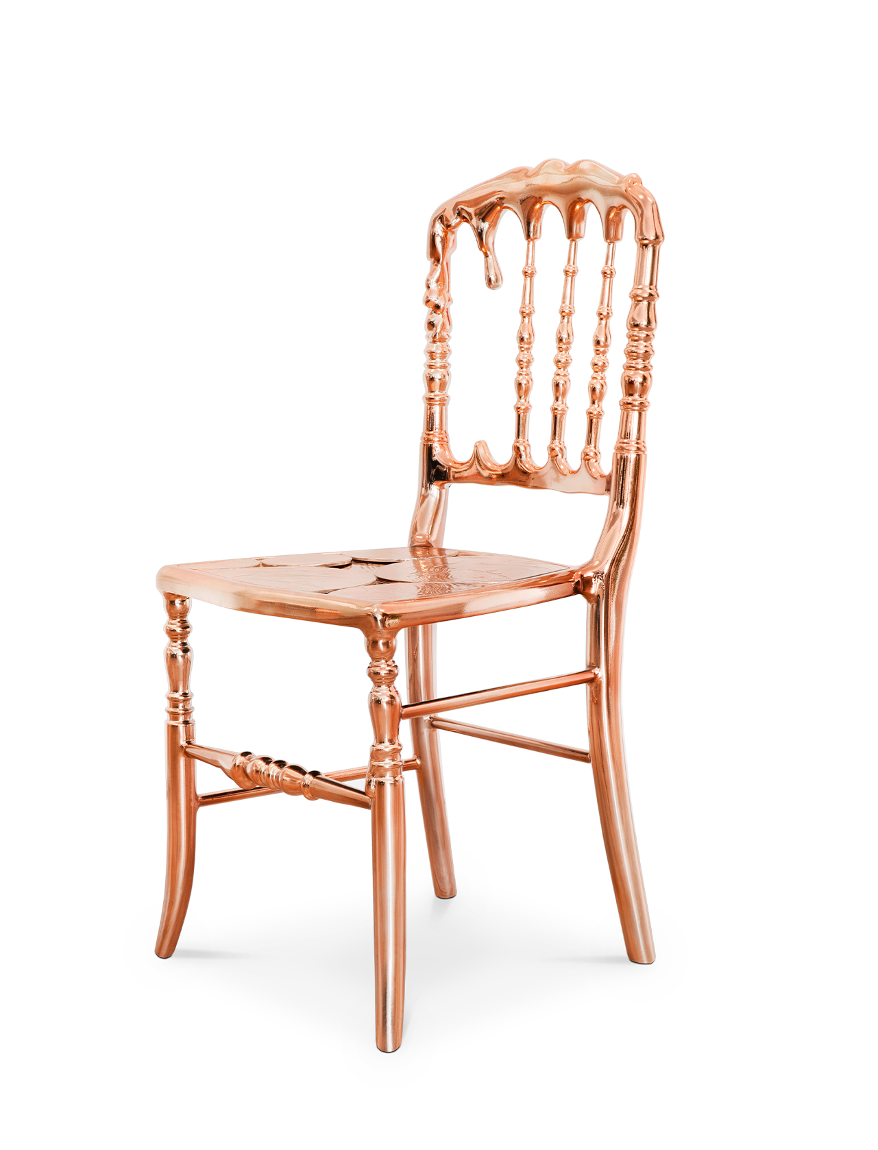 Chaise d’accent Empyrean cuivre