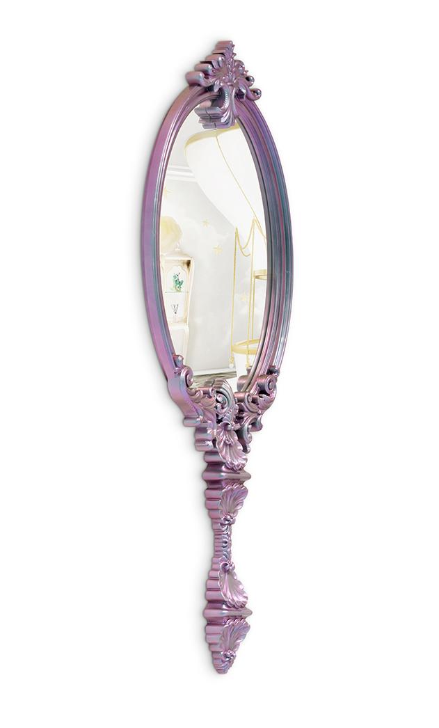 Miroir mural Caméléon mystique rose