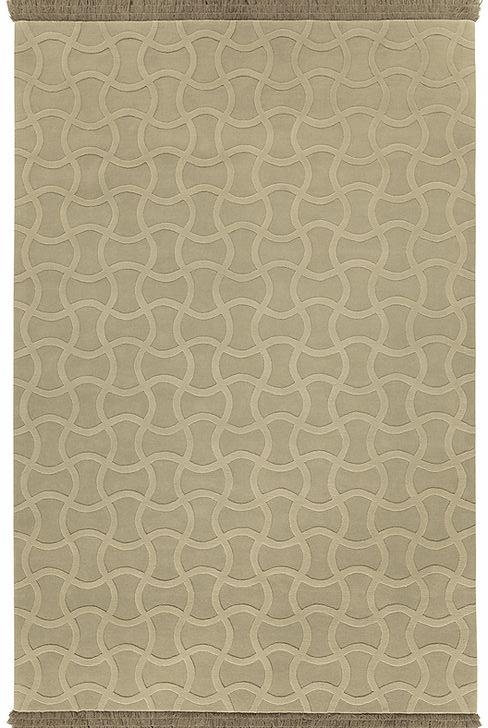Tapis tufté main taupe