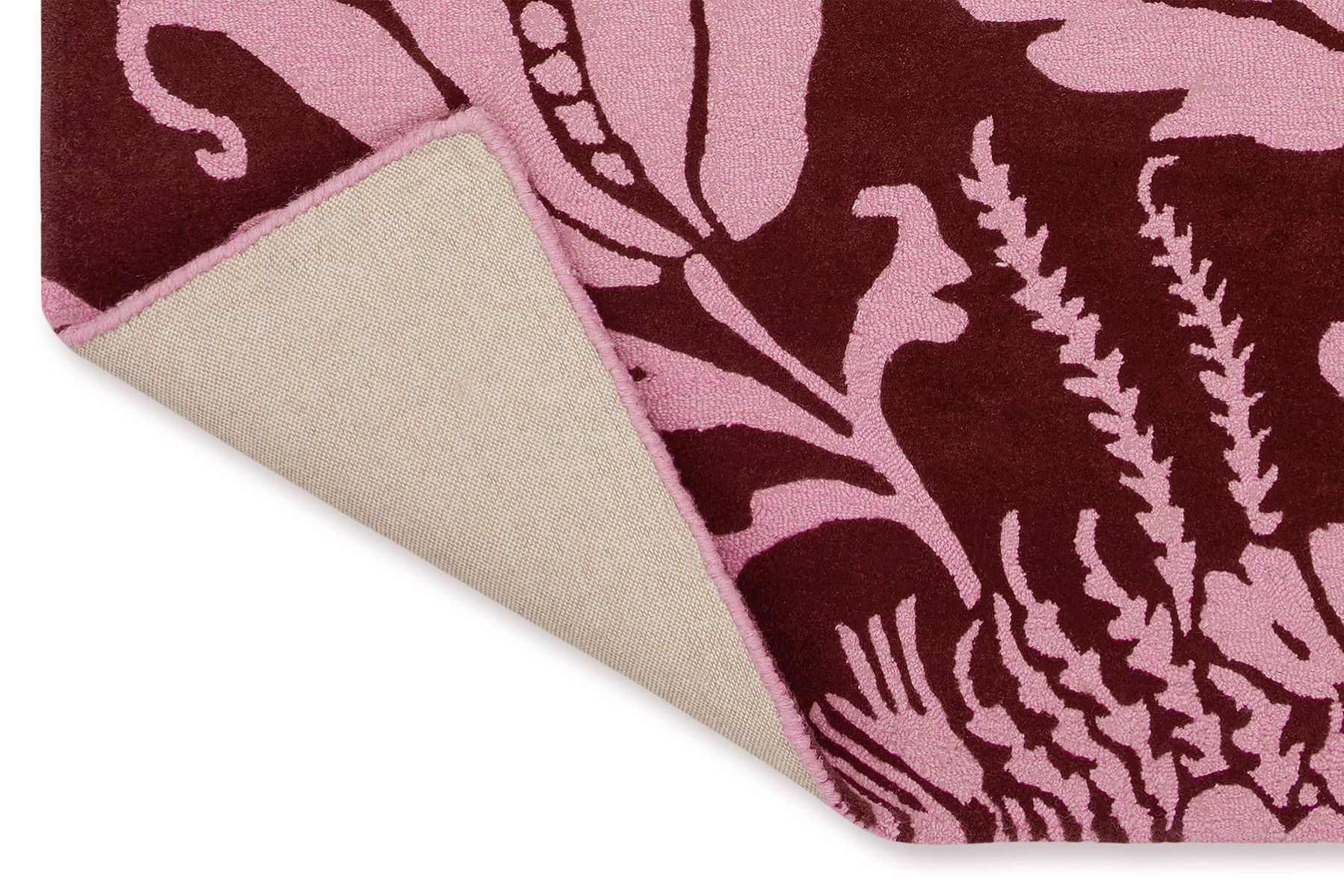 Tapis Baroque rose
