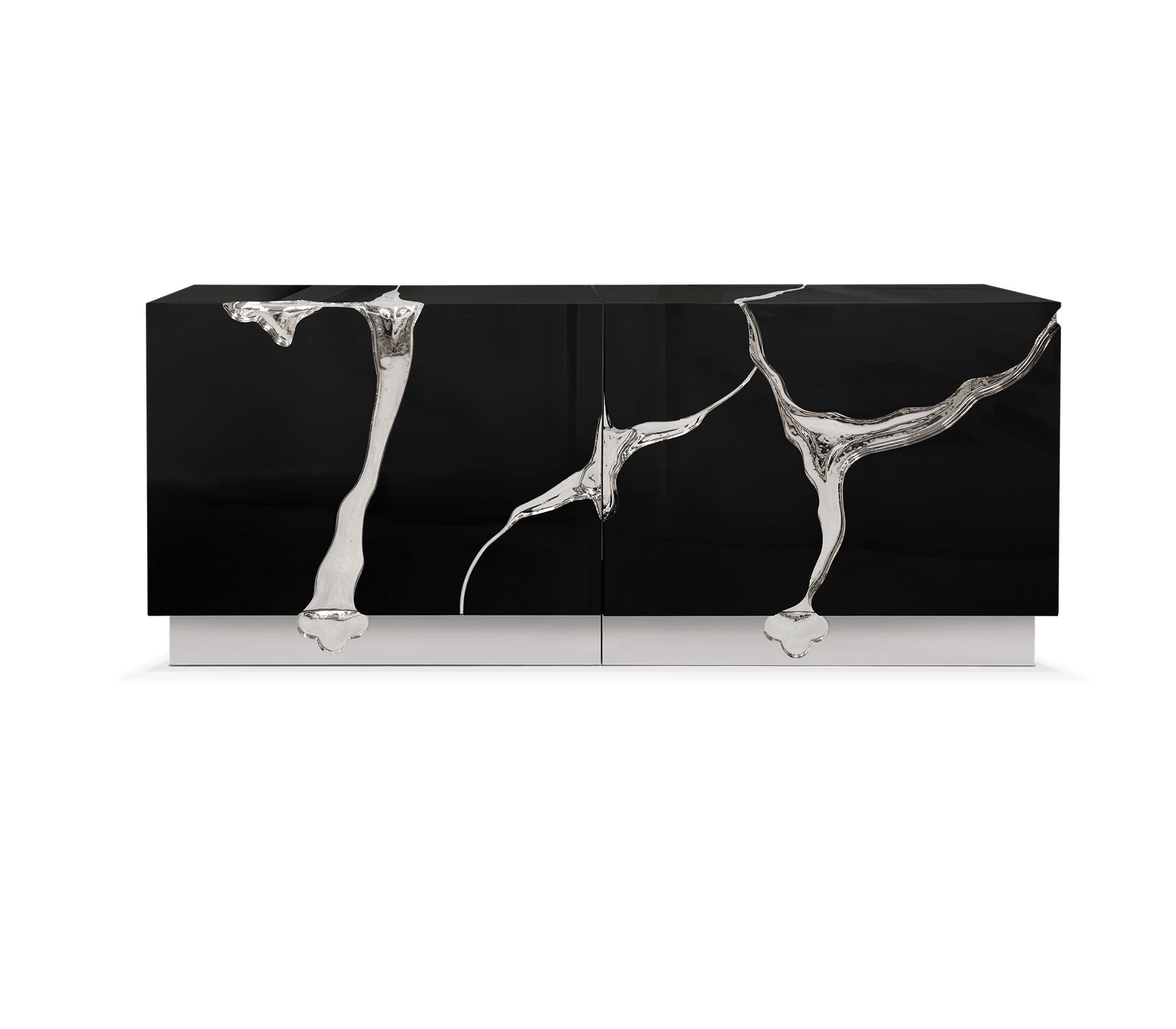 Buffet Fissure argent et noir