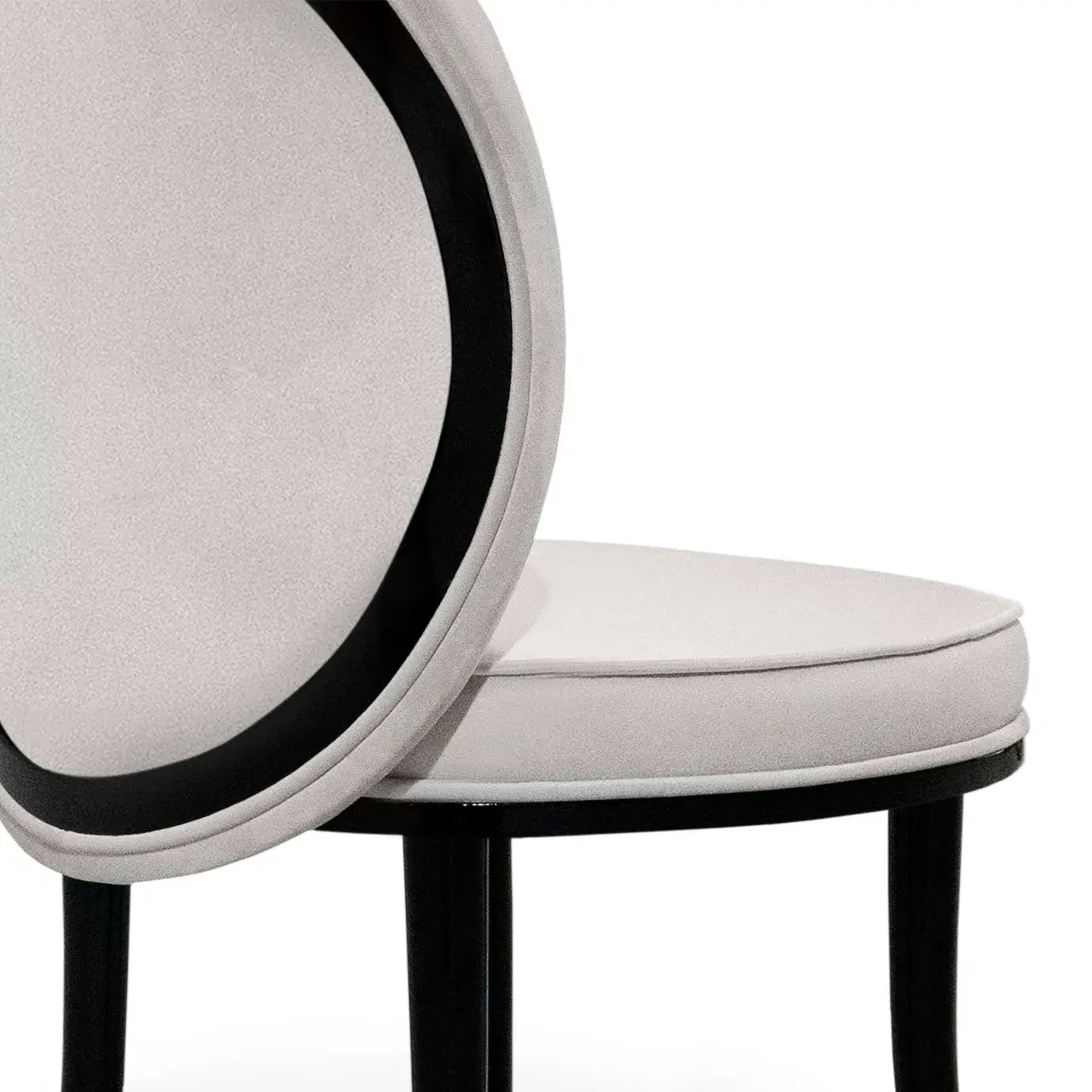 Chaise de salle à manger Mistral à dossier tissu