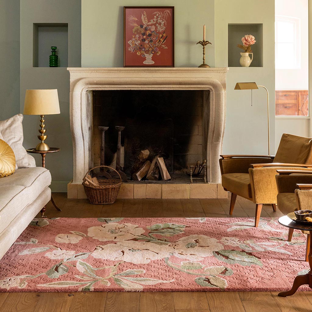 Aylworth Trail terracotta oranje tapijt | Maat: 200 × 280 cm