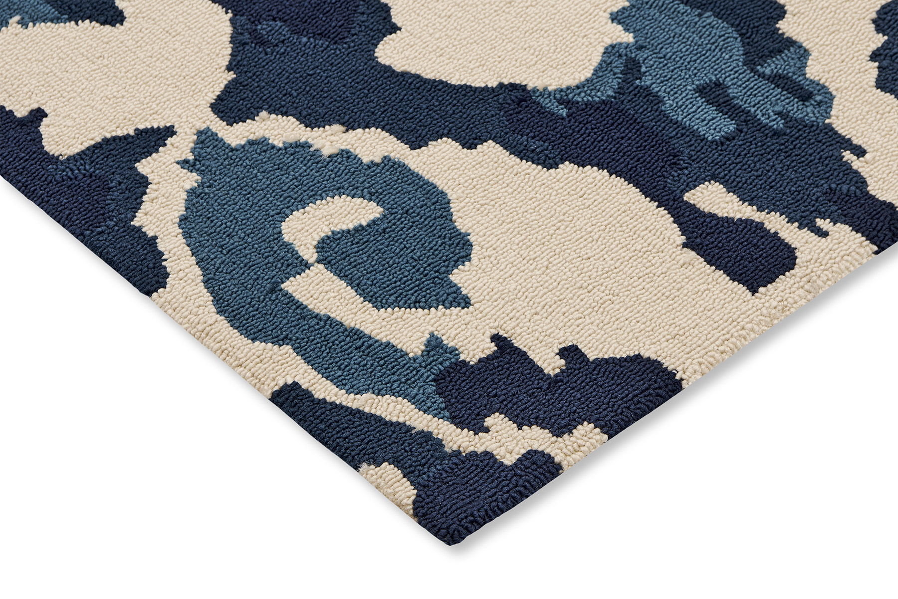 Tapis d’extérieur Kasuri indigo | Taille: 140 × 200 cm