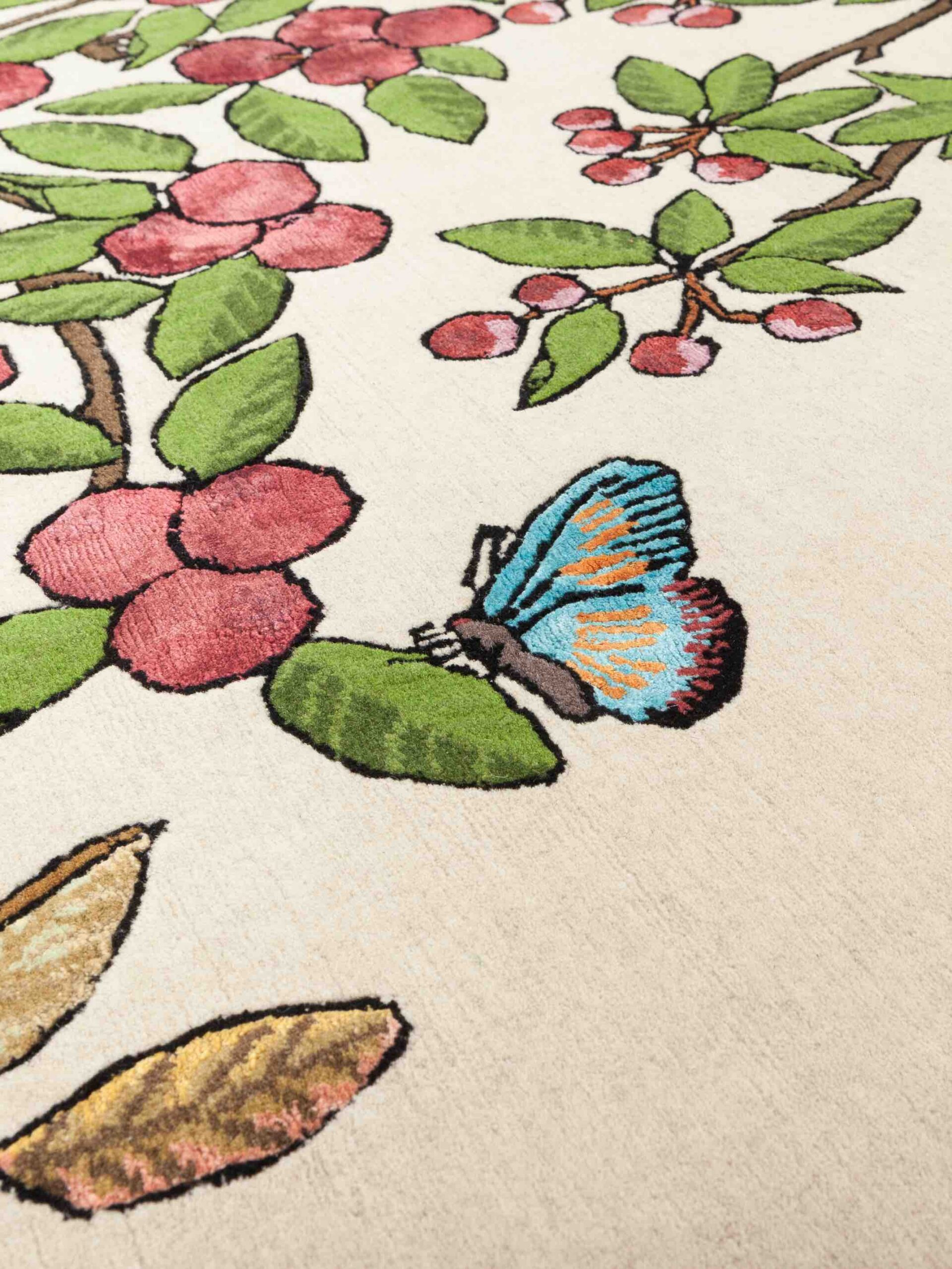 Tapis rond design tissé main Trithemis Ardentis Agri