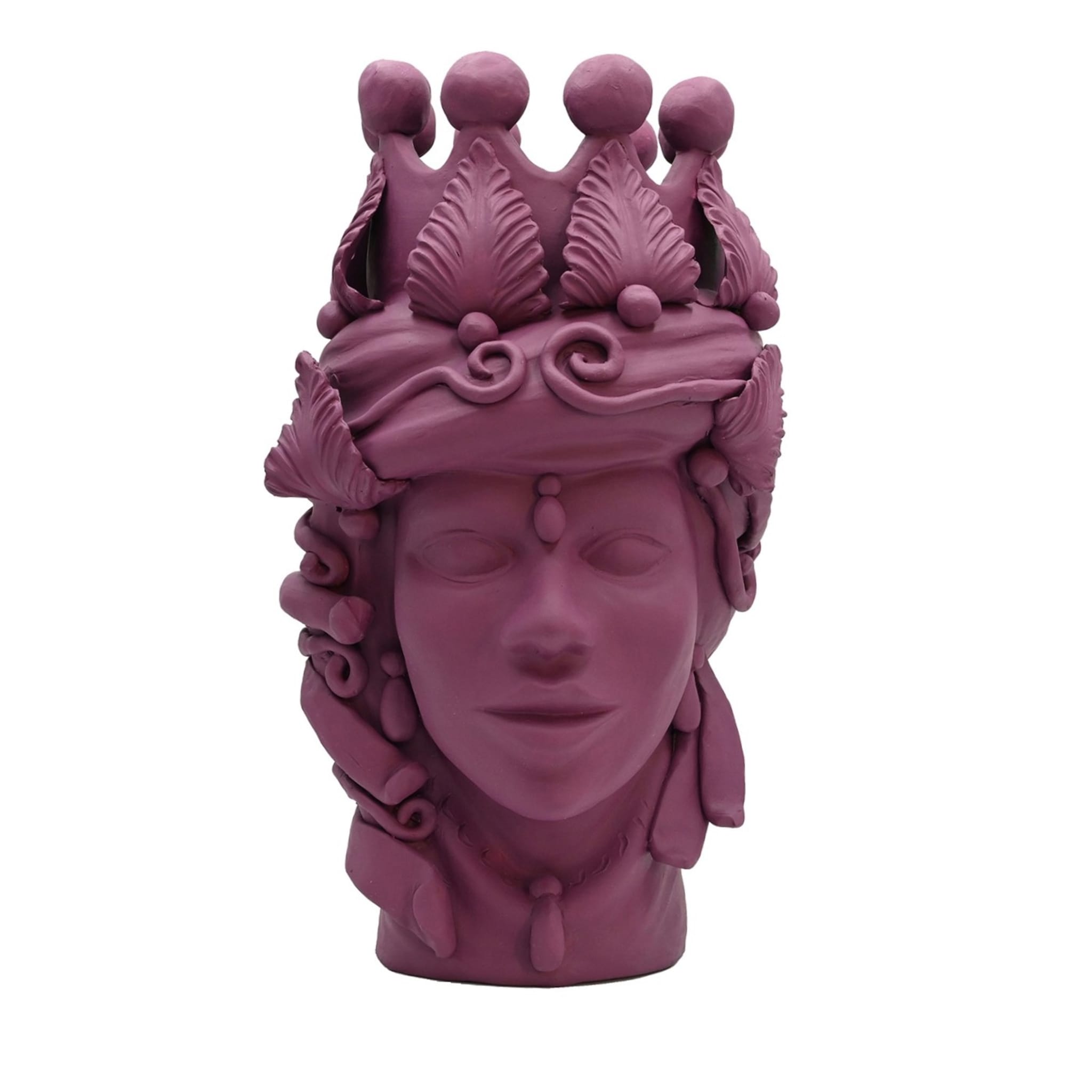 Sculpture artisanale violette Moorkop