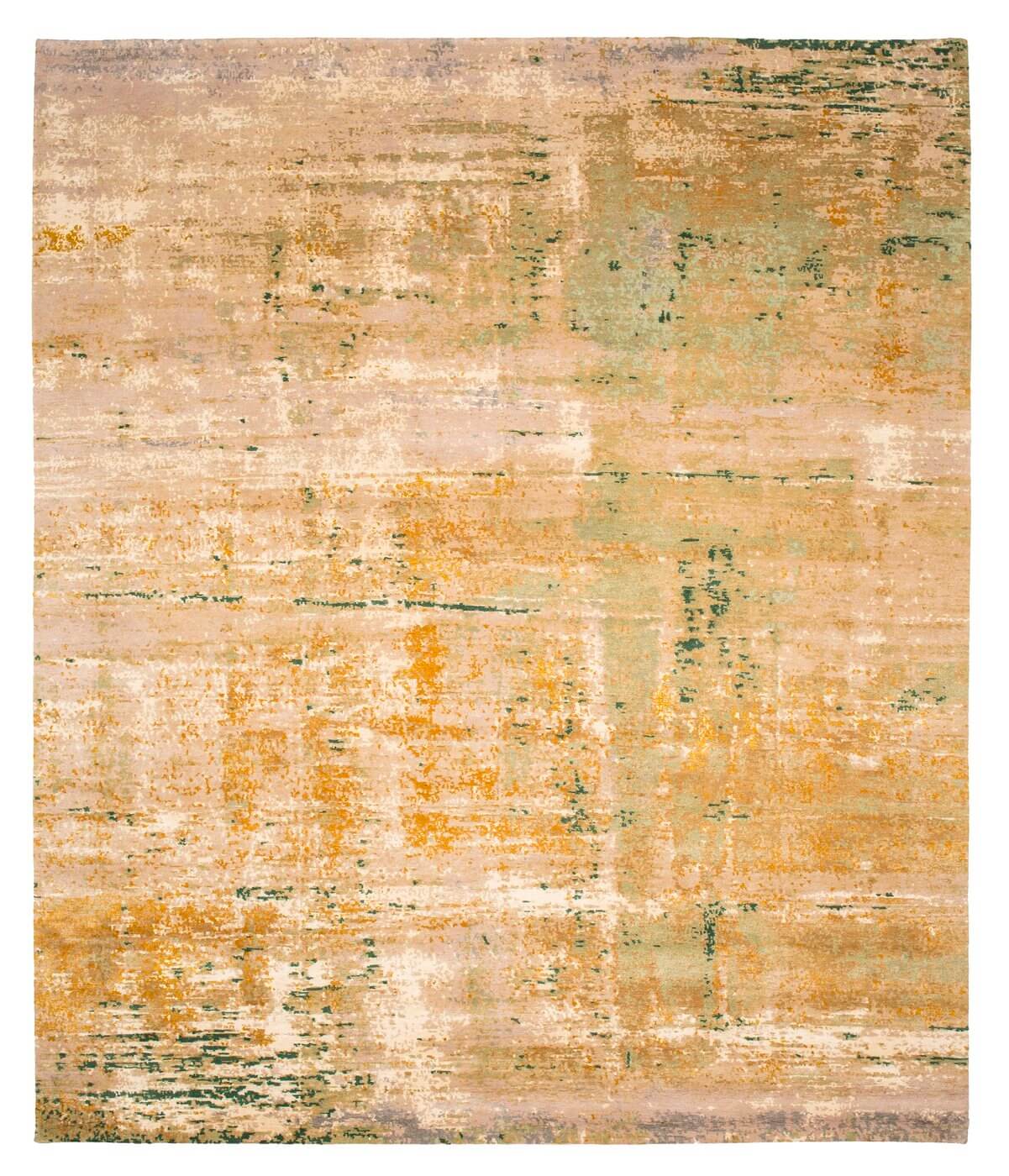 Artwork 18 veelkleurig olijf vloerkleed