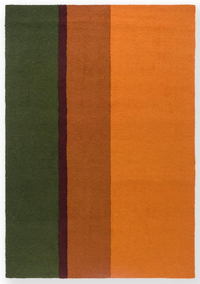 Festival streep oranje/groen outdoor tapijt | Maat: 160 × 230 cm