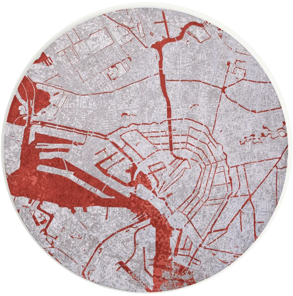 Space Trip rond tapijt | Maat: Ø 240 cm