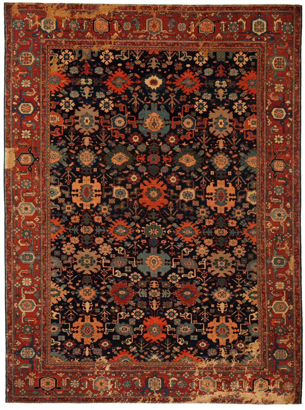 Tapis en soie Bidjar Kingscross Little Rocked or
