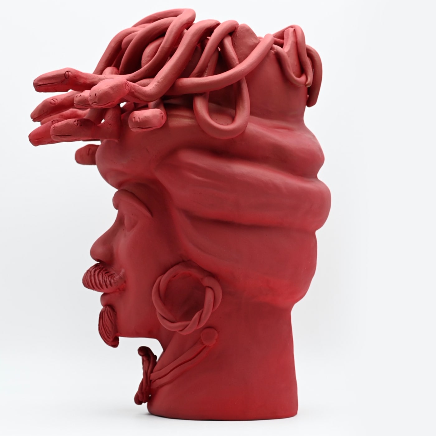 Moorkop handgemaakte sculptuur