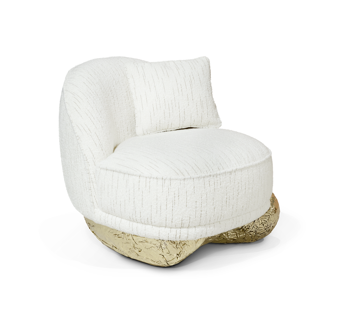 Fauteuil blanc Angora II