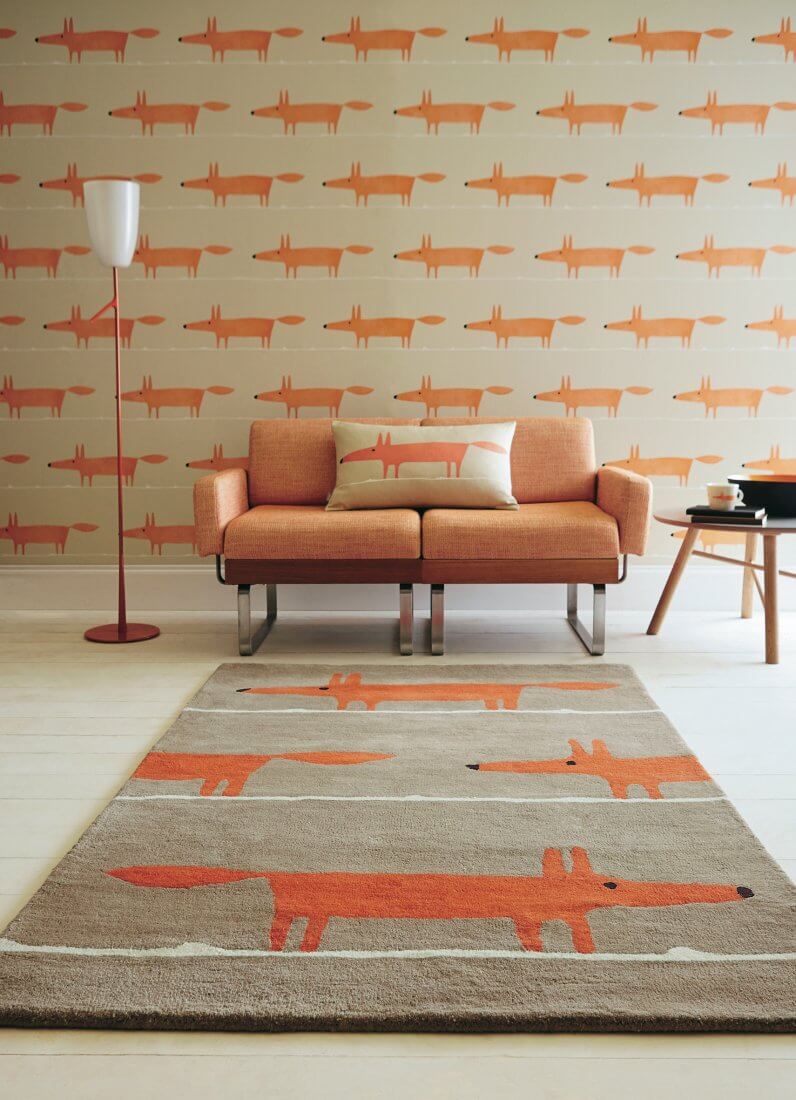 Tapis Mr. Fox cannelle