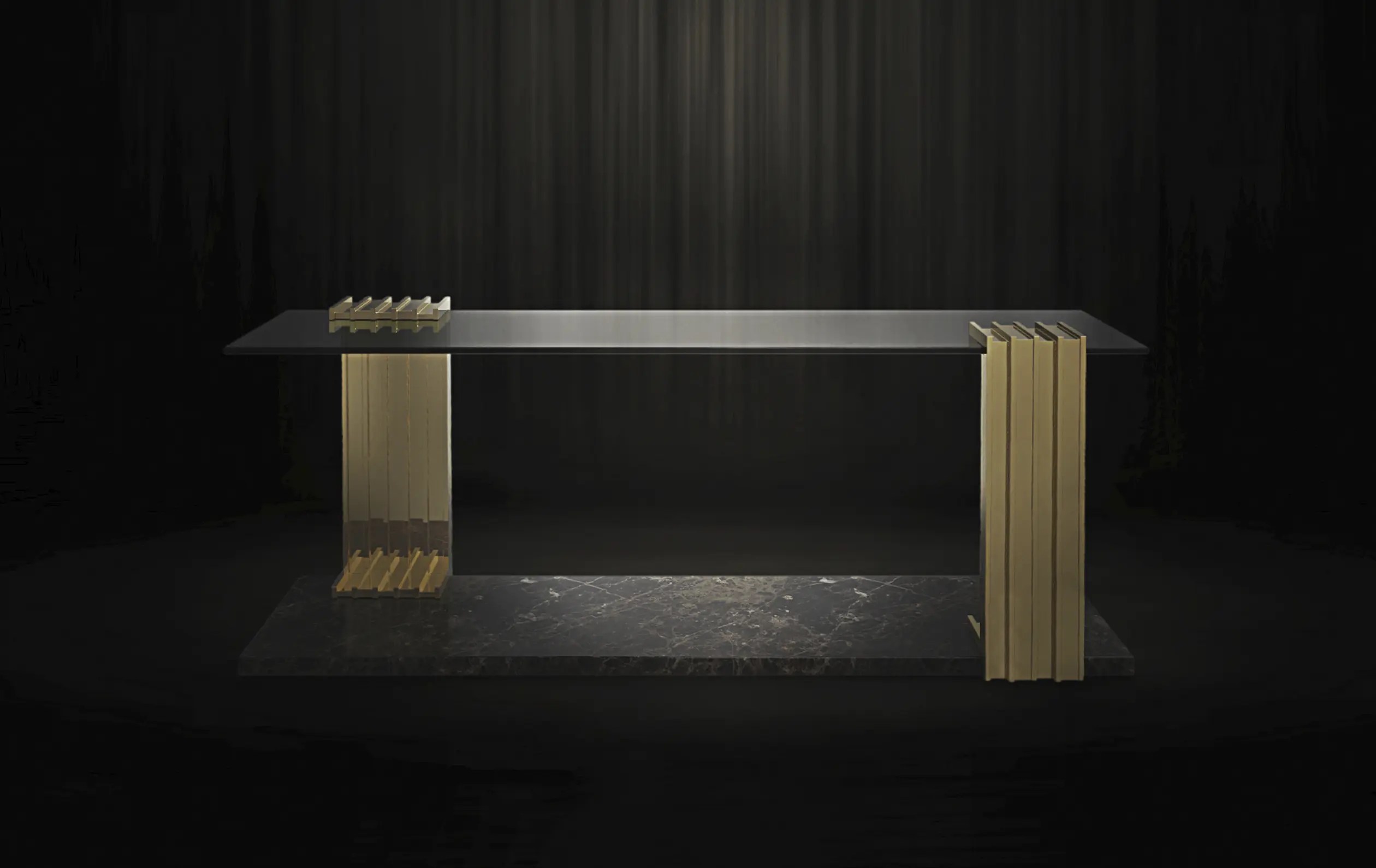 Table d’appoint longue Whirlwind - 2
