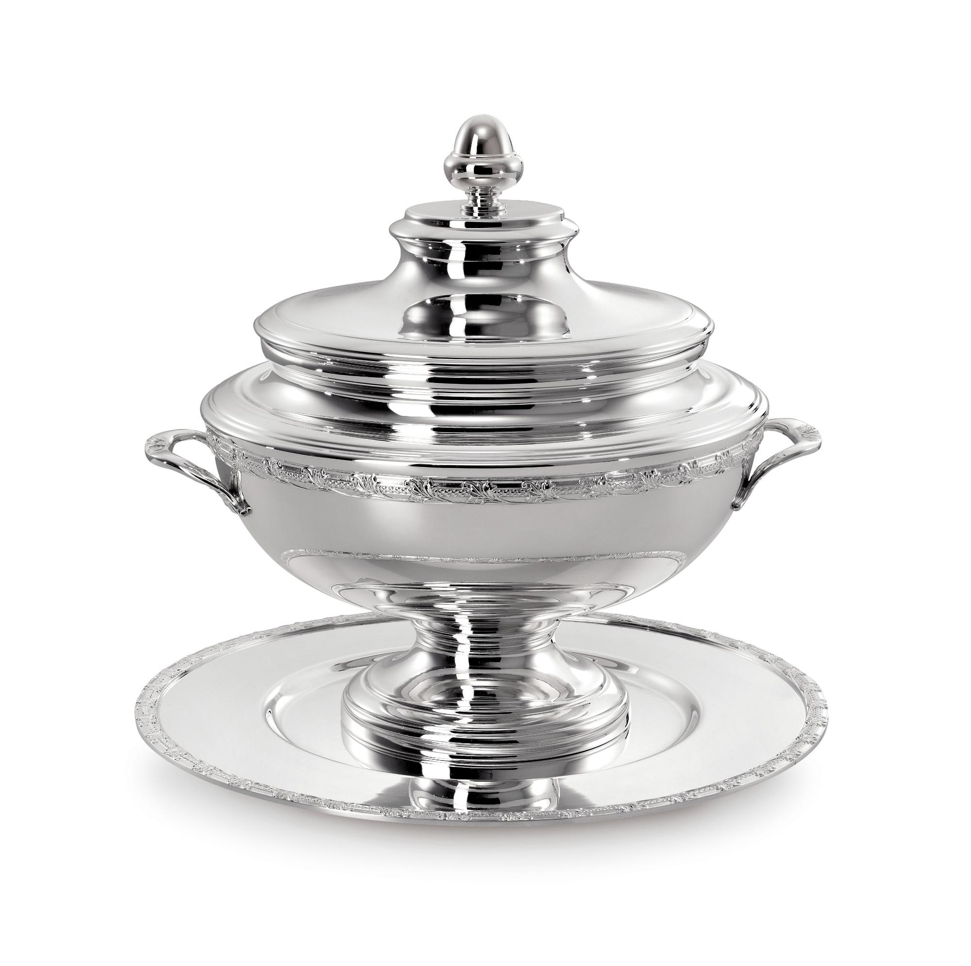 Royal zilveren soepterrine