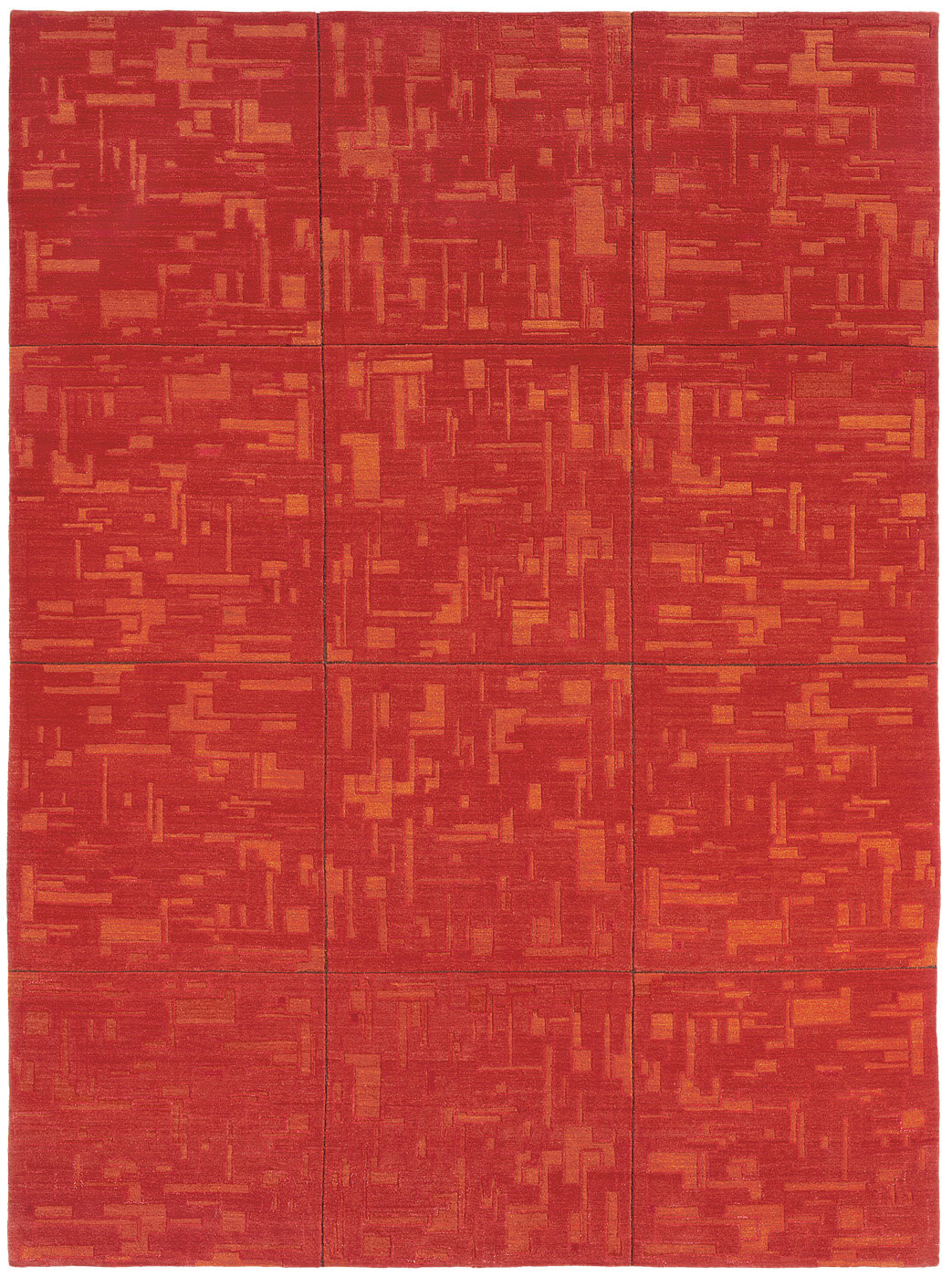 Tapis Map rouge | Taille: 250 × 300 cm