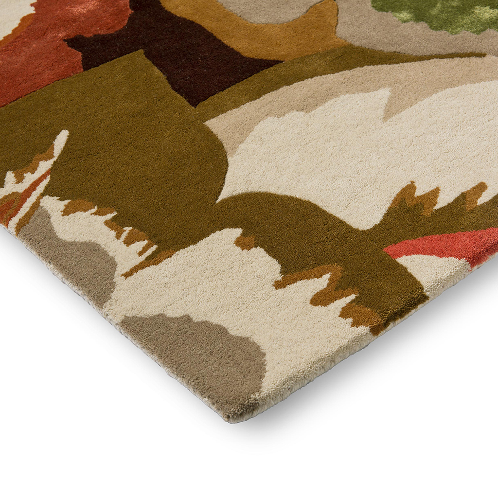Tapis Calathea ambre/palissandre brésilien | Taille: 200 × 280 cm