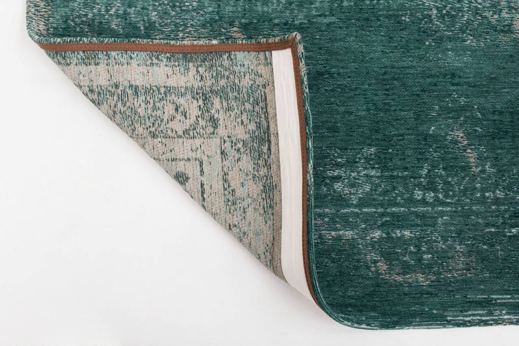 Vintage Style mineraal zwart vloerkleed