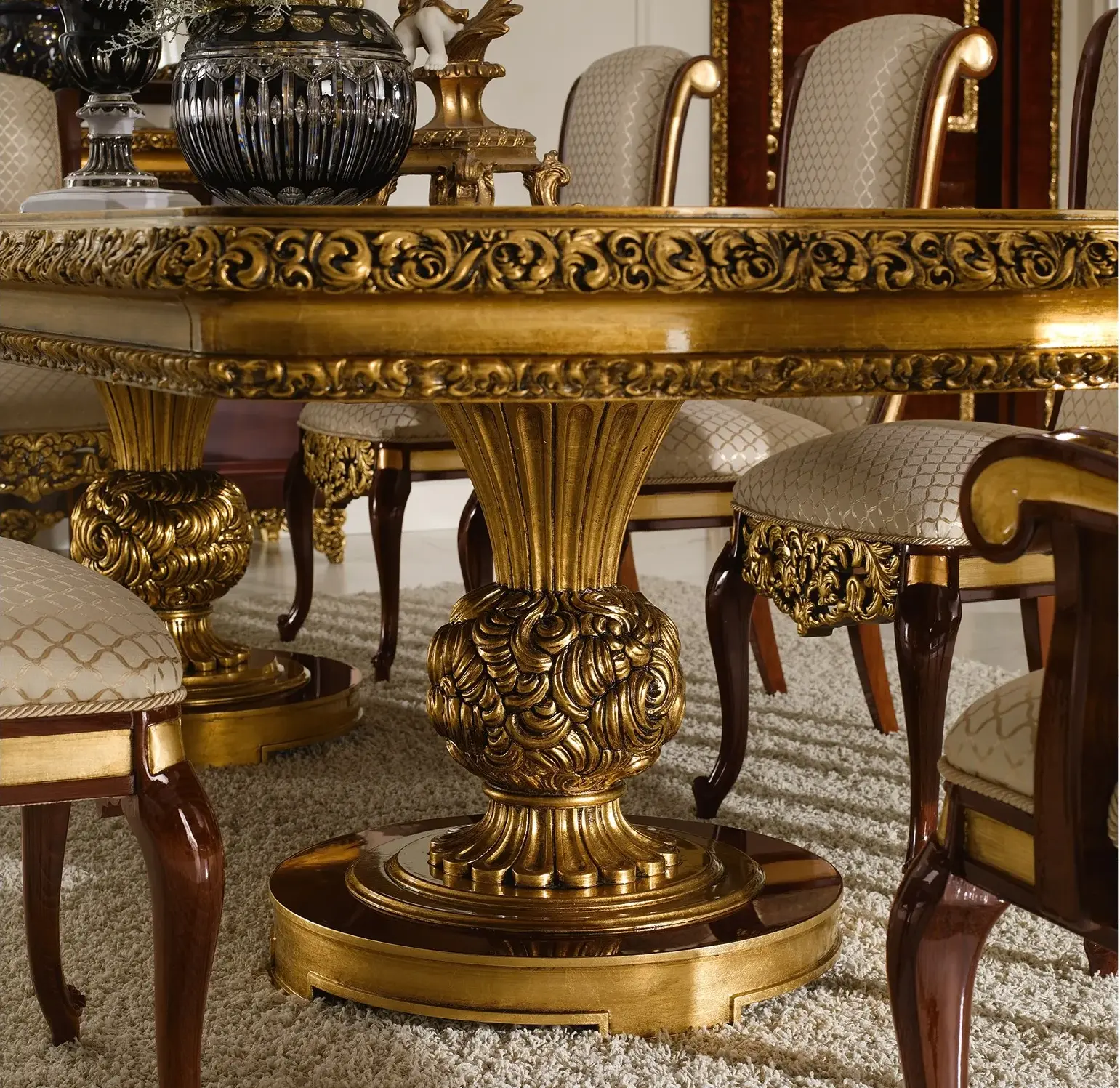 Table à manger classique Élégance | Configuration: Uitschuifbaar