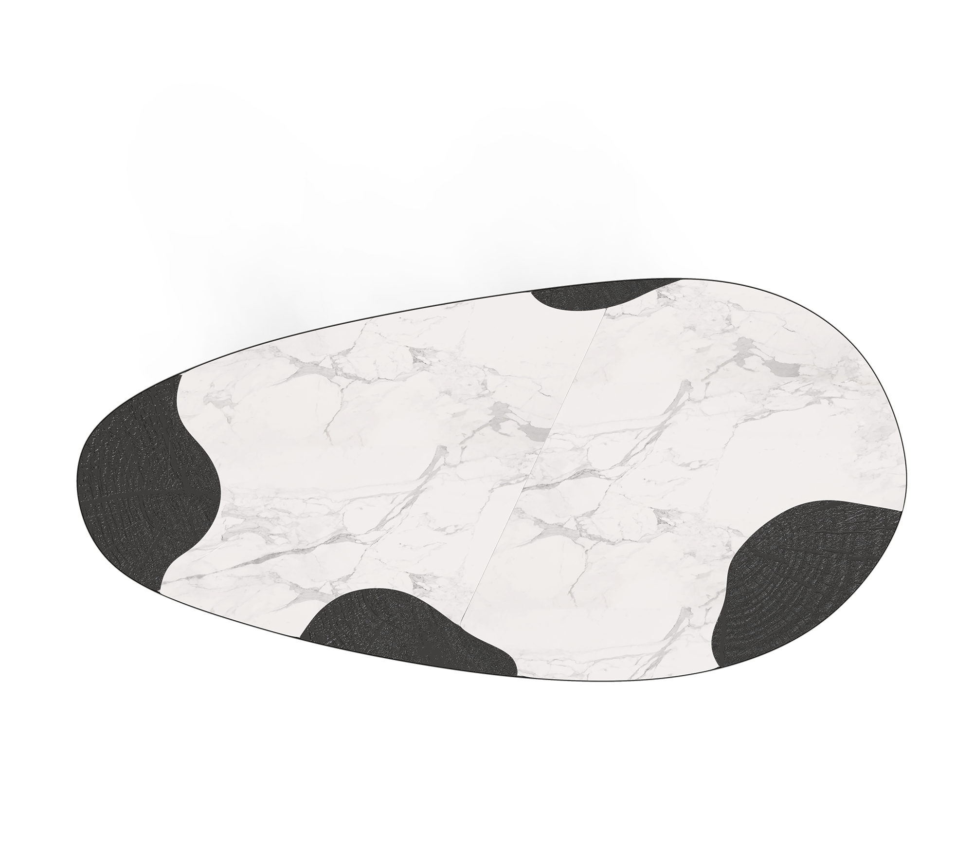 Athena Carrara marmer en onyx eettafel