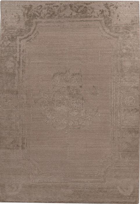 Tapis indien en soie de bambou noué à la main